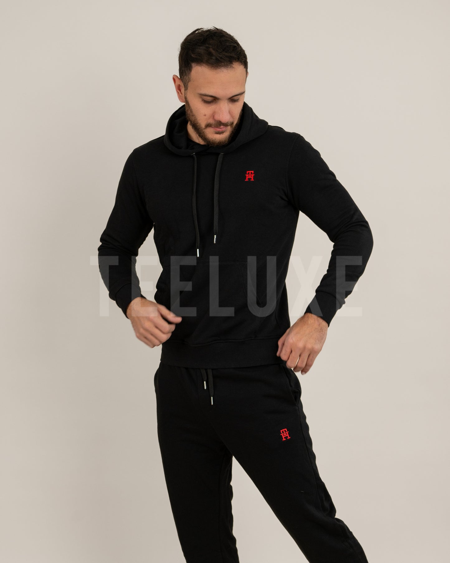 ensemble th sweat à capuche