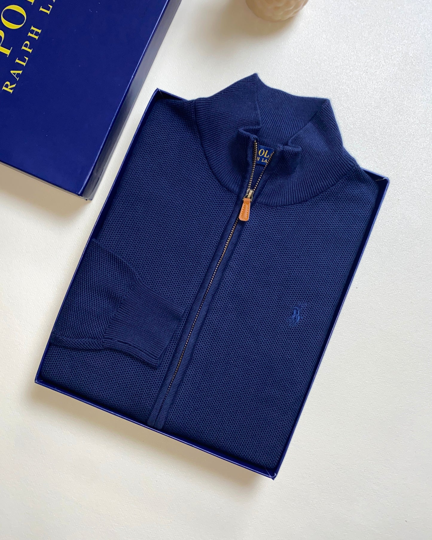 pull ralph lauren full-zippé ton sur ton