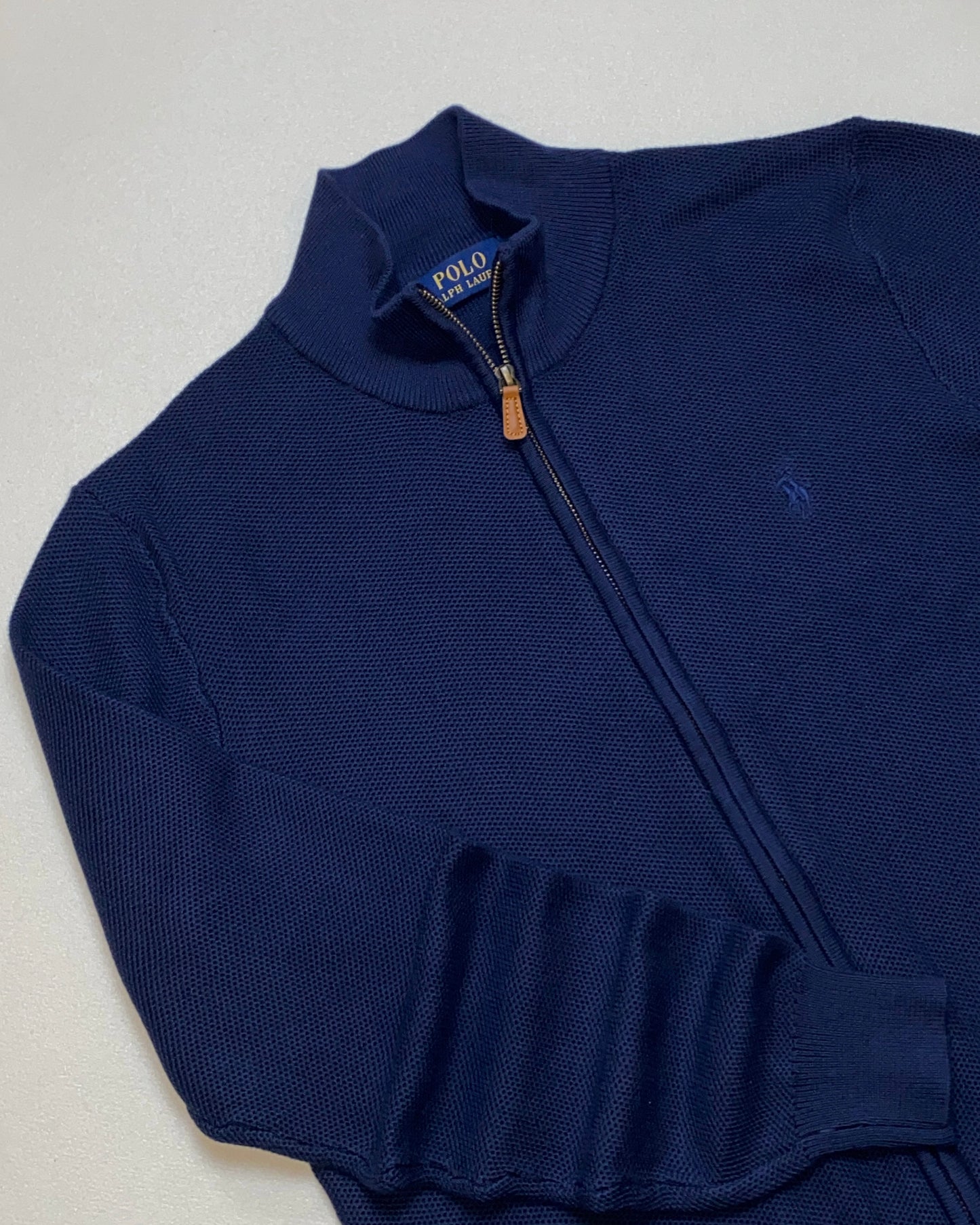 pull ralph lauren full-zippé ton sur ton