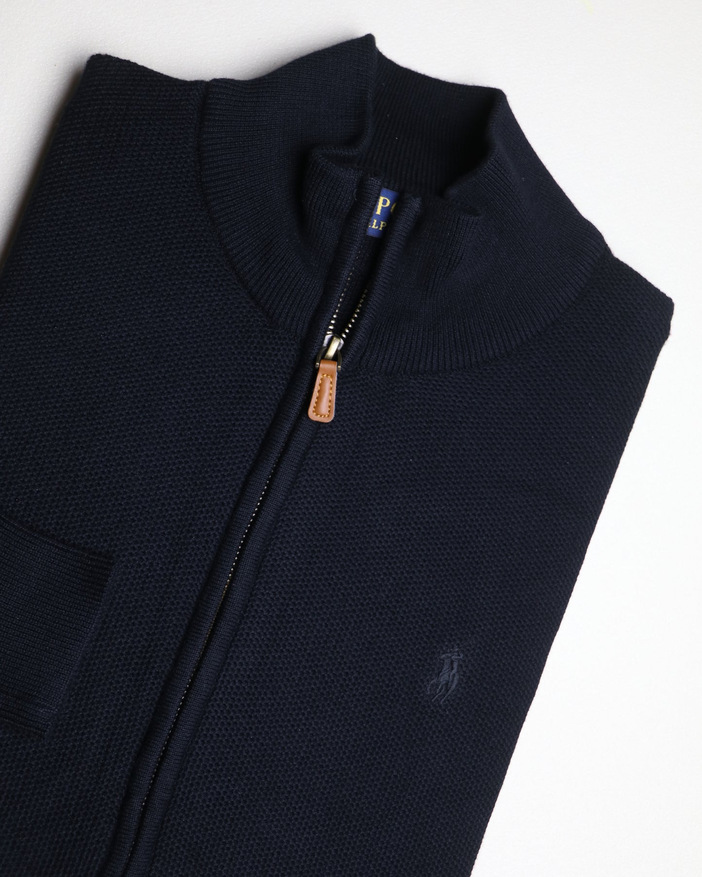 pull ralph lauren full-zippé ton sur ton