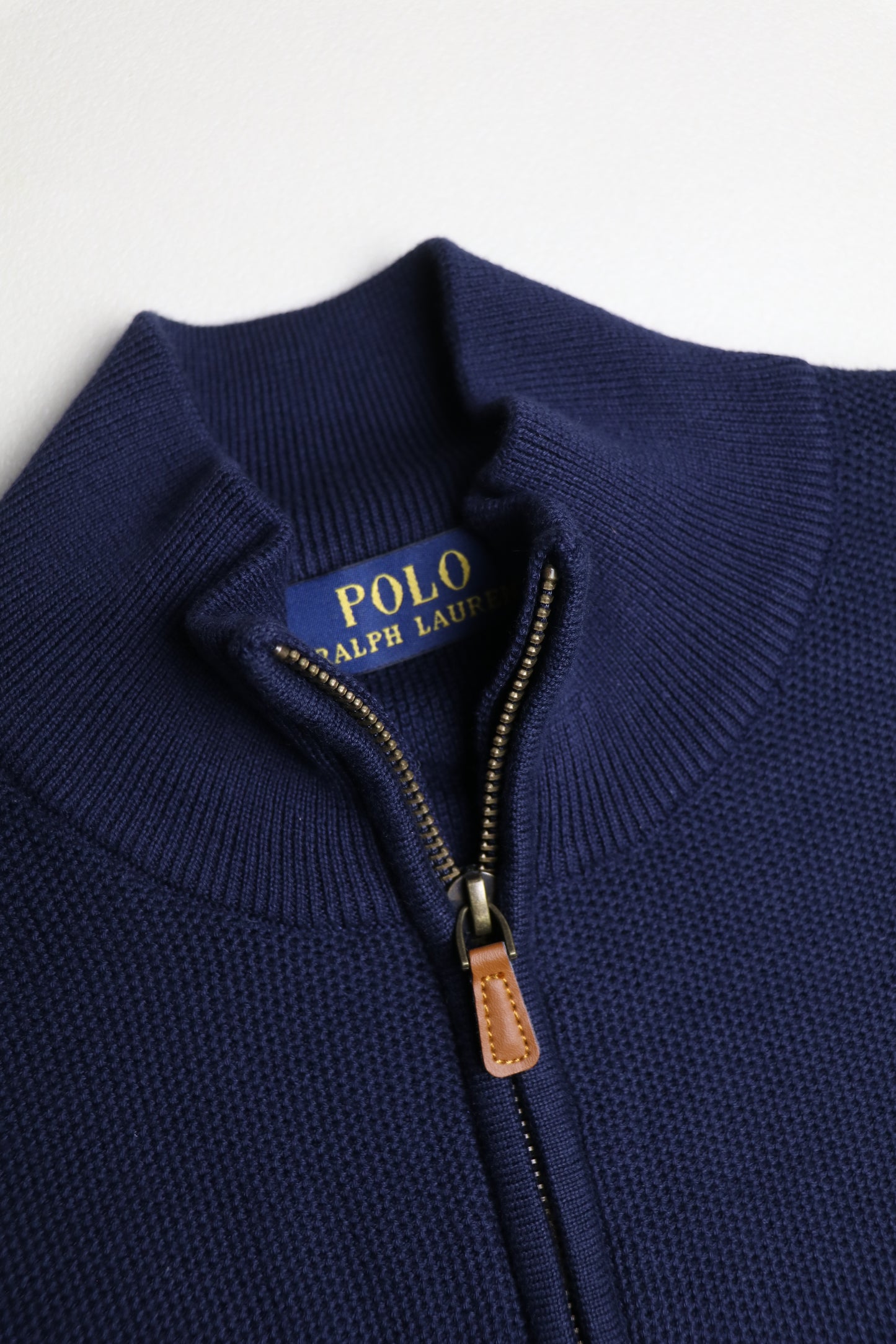 pull ralph lauren full-zippé ton sur ton