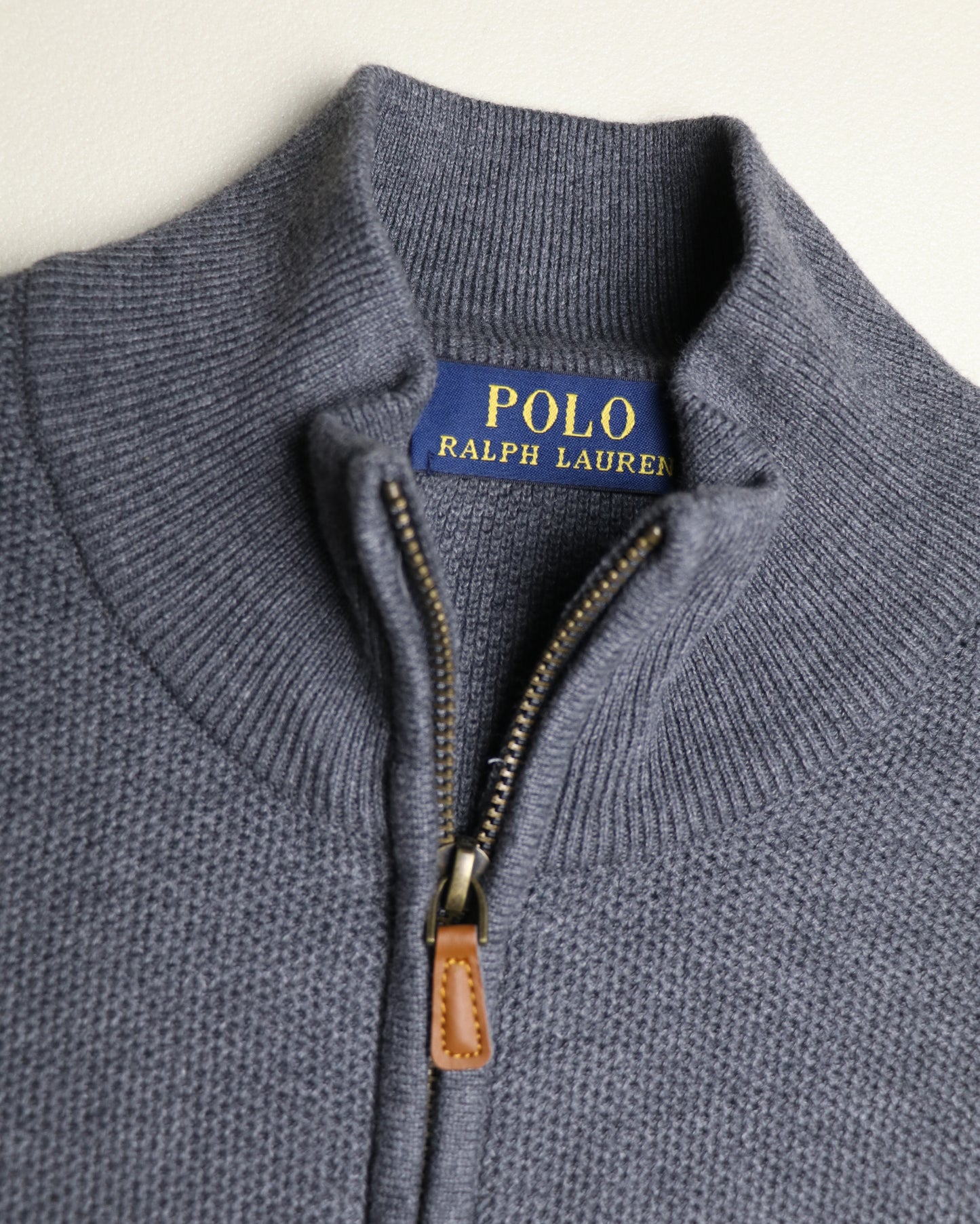 pull ralph lauren full-zippé ton sur ton