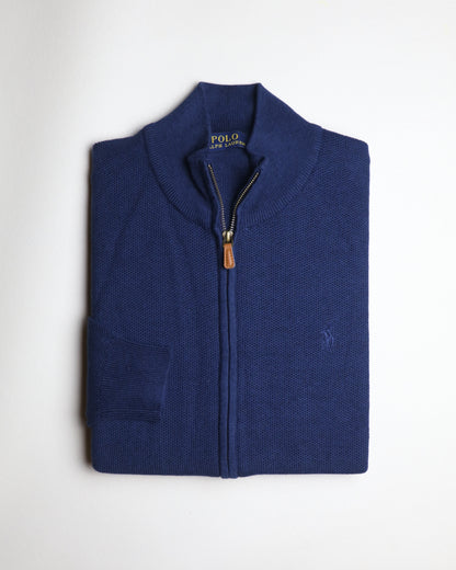 Pull Ralph Lauren full-zippé ton sur ton