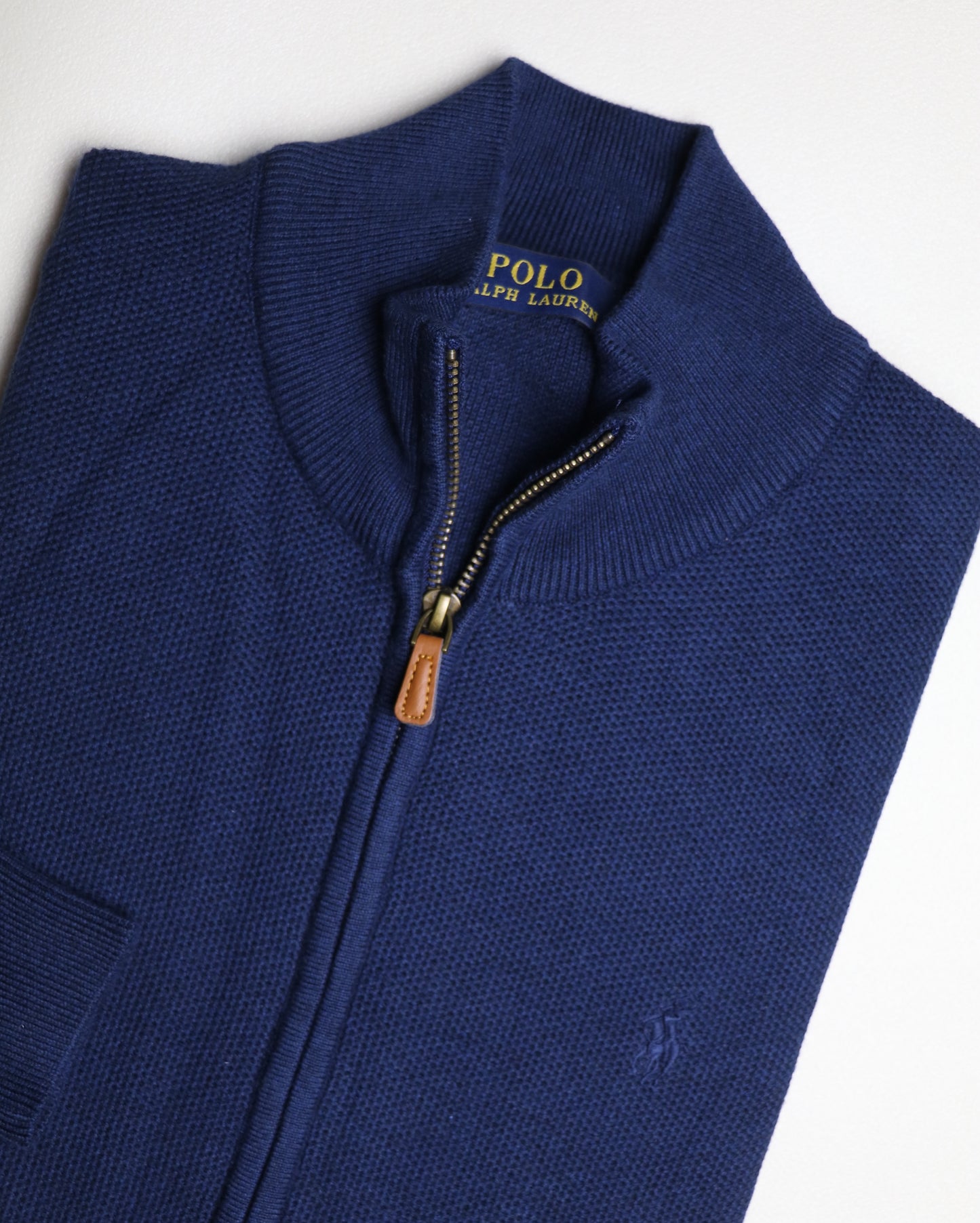 pull ralph lauren full-zippé ton sur ton