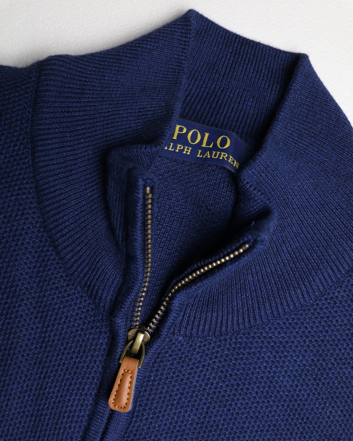 pull ralph lauren full-zippé ton sur ton