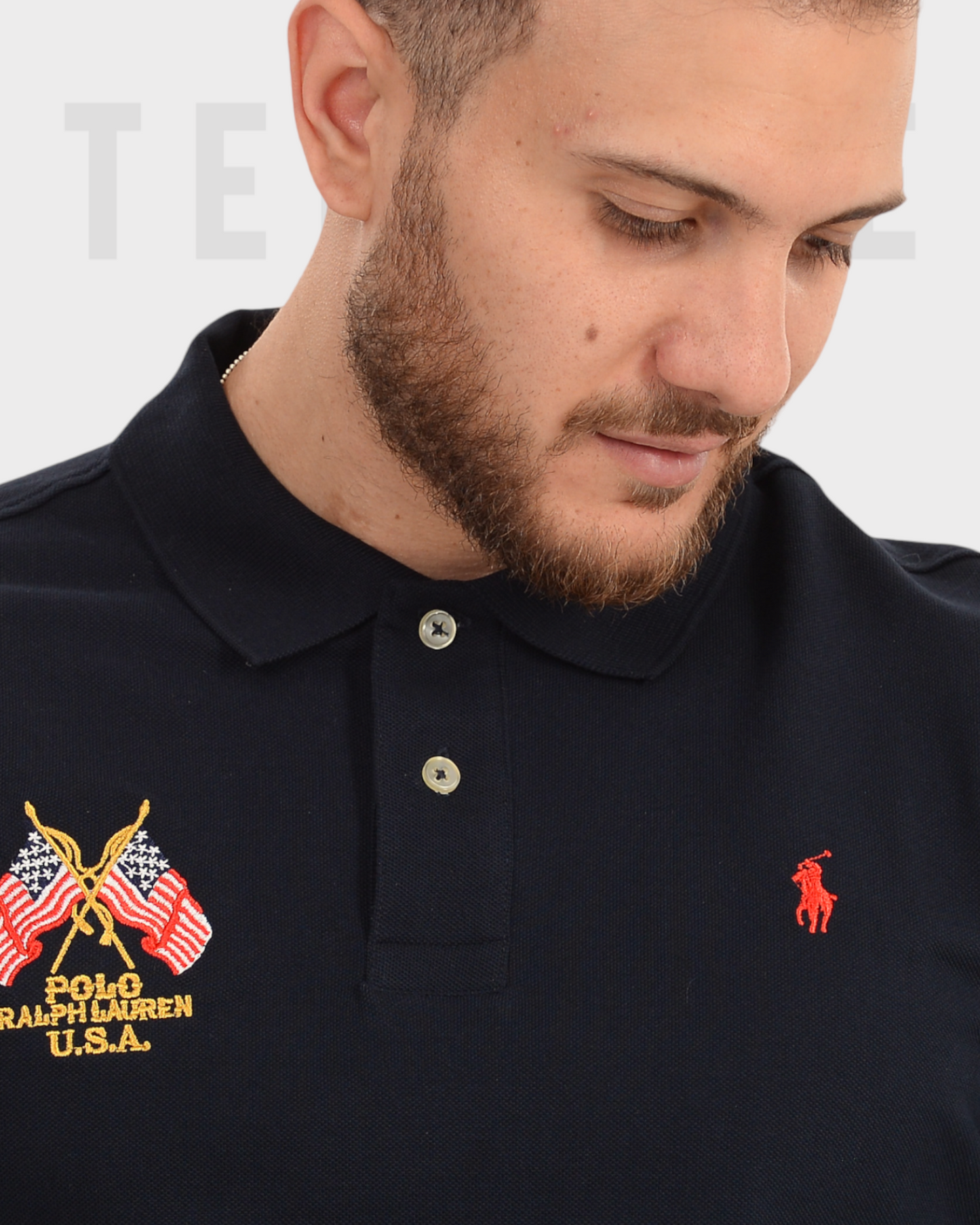 polo rl manche longue flag usa