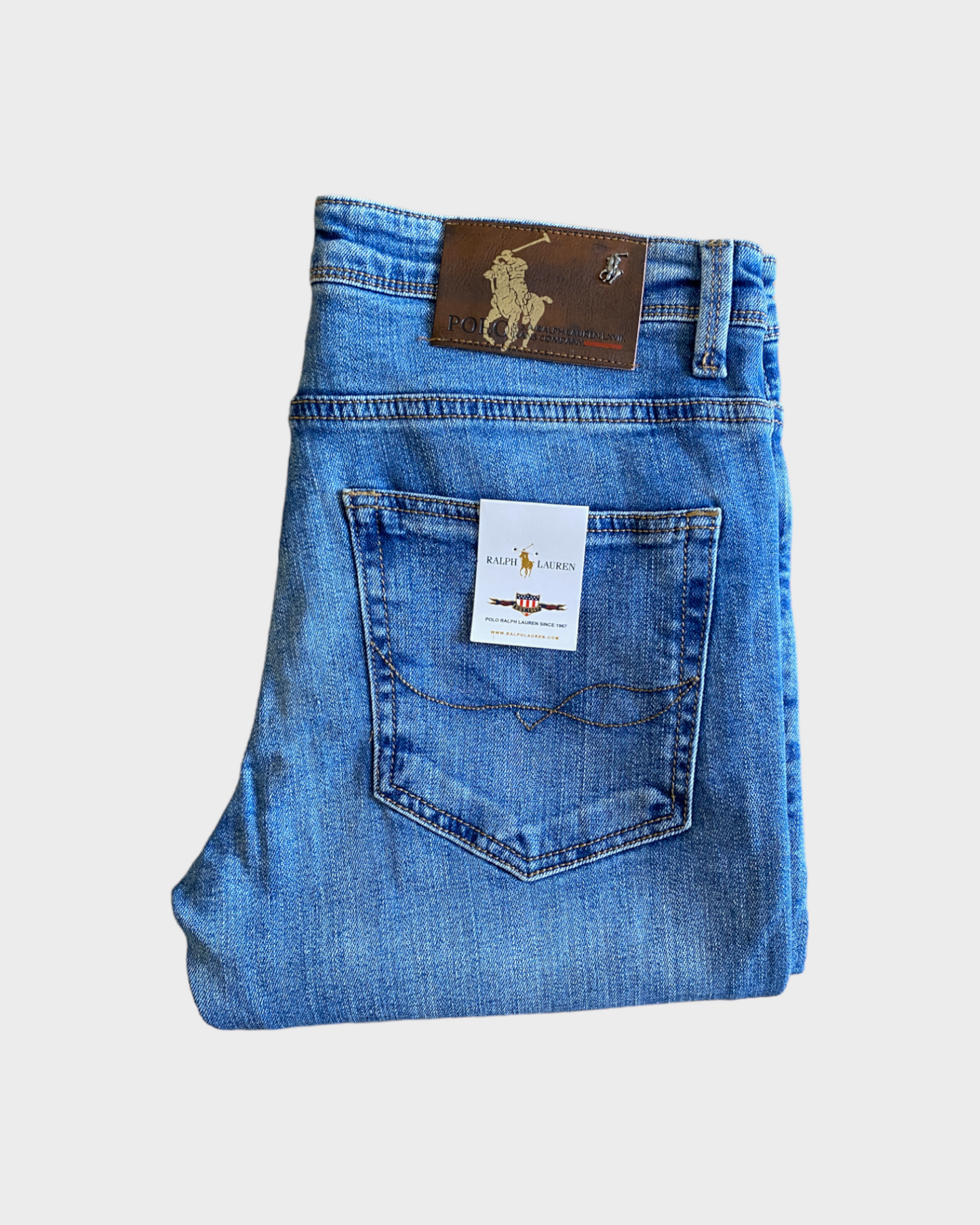 jean rl regular - bleu claire