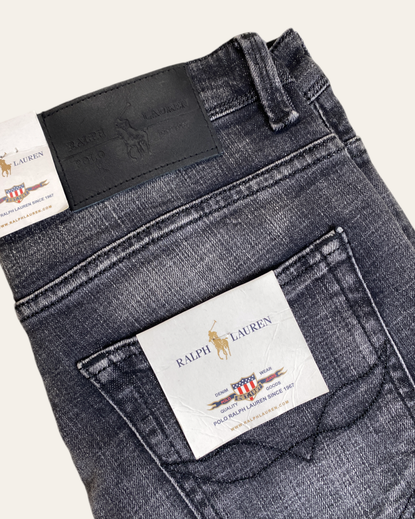 jeans ralph - gris fonce