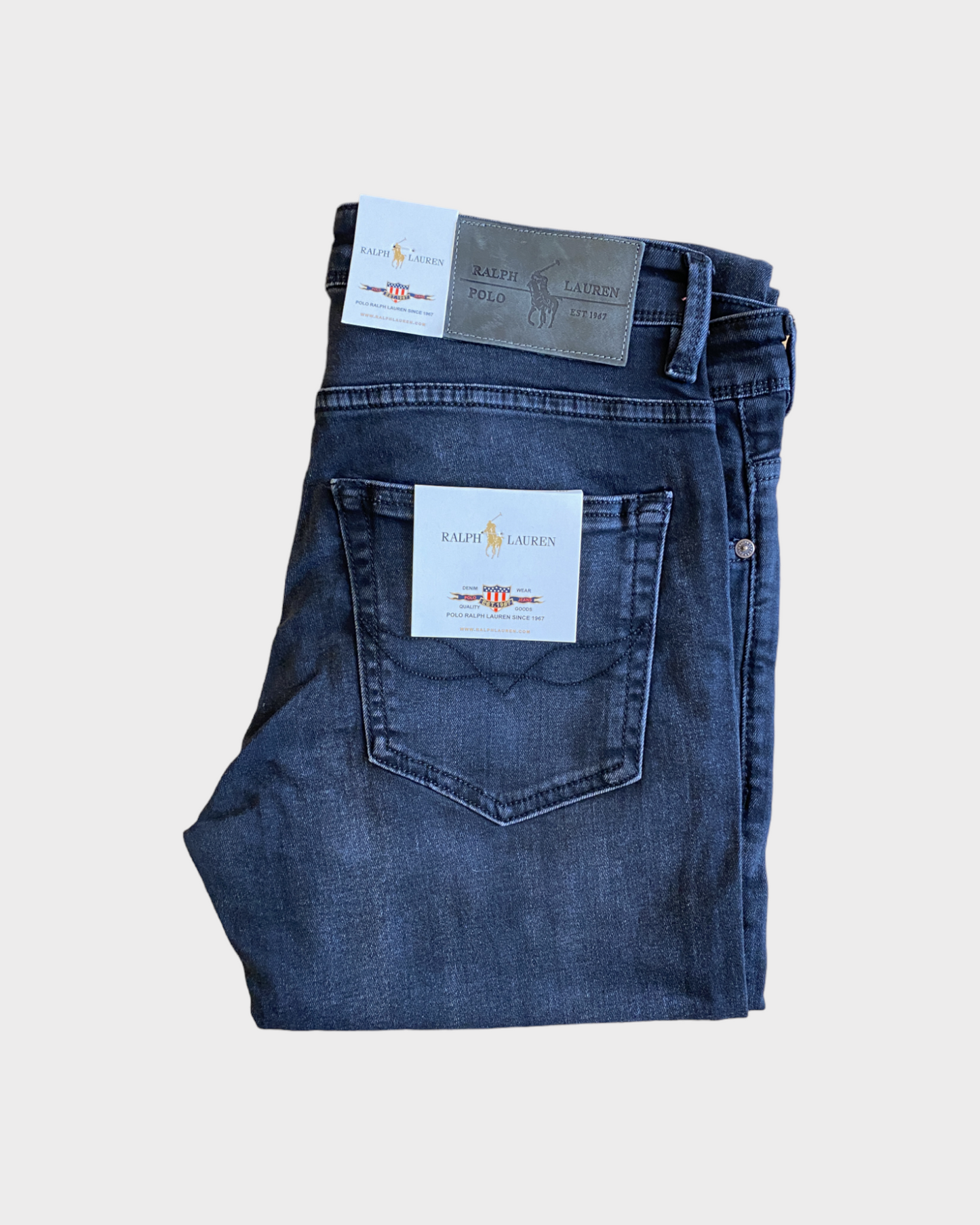 jean rl regular - gris foncé