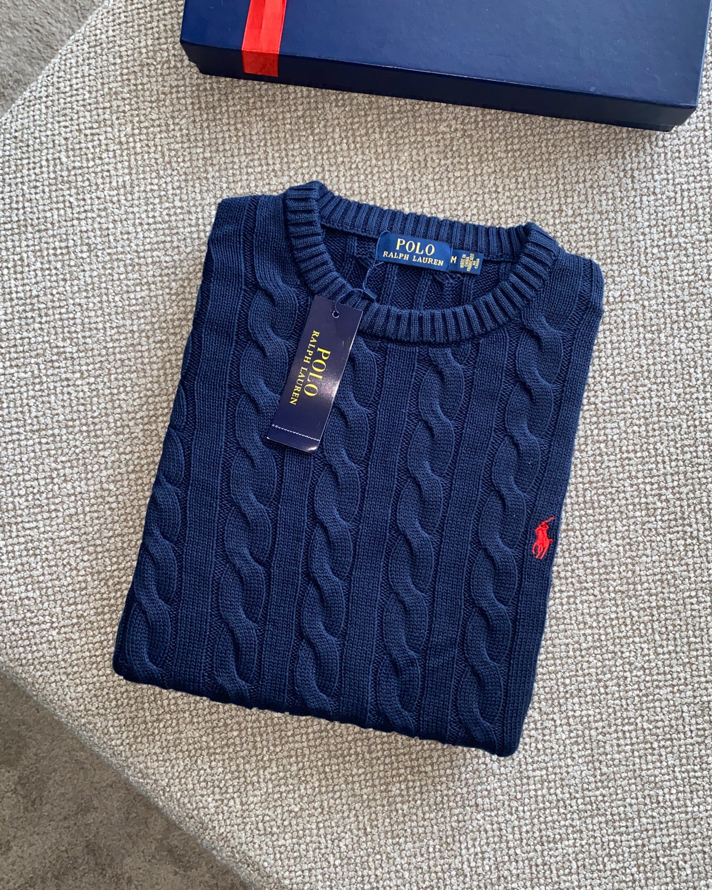 pull ralph lauren torsadé col rond