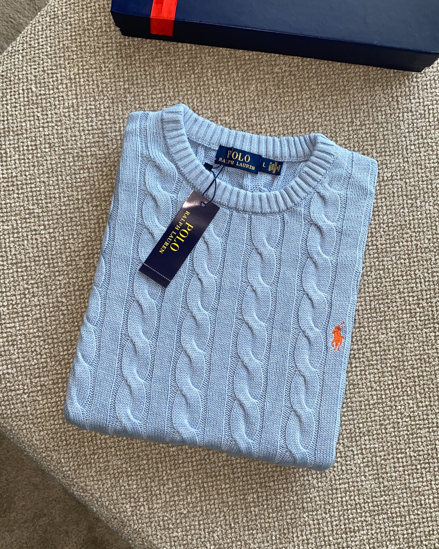 pull ralph lauren torsadé col rond