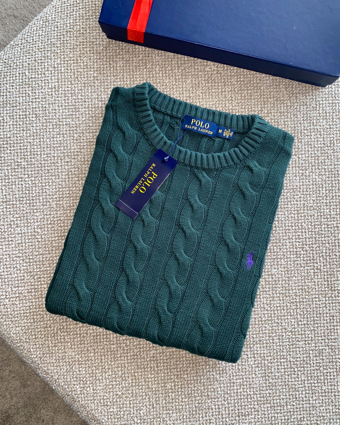 pull ralph lauren torsadé col rond